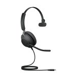 Jabra Evolve2 40 Se Wired Usb-c Uc Mono Headset, 360° Busylight, Noise Isolationg Ear Cushions, 2yr Warranty, Plug-and-play, 3-microphone Technology (24189-889-899)