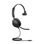 Jabra Evolve2 40 Se Wired Usb-c Ms Mono Headset, 360° Busylight, Noise Isolationg Ear Cushions, 2yr Warranty, Plug-and-play (24189-899-899)