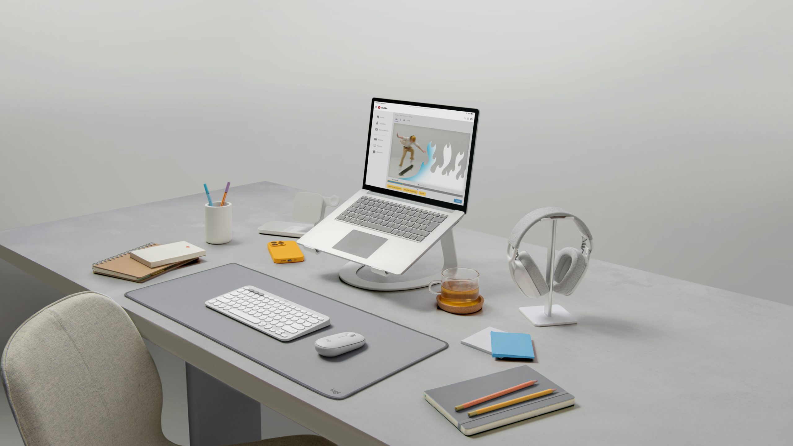 PEBBLE MOUSE 2 M350S - TONAL WHITE - Image 4
