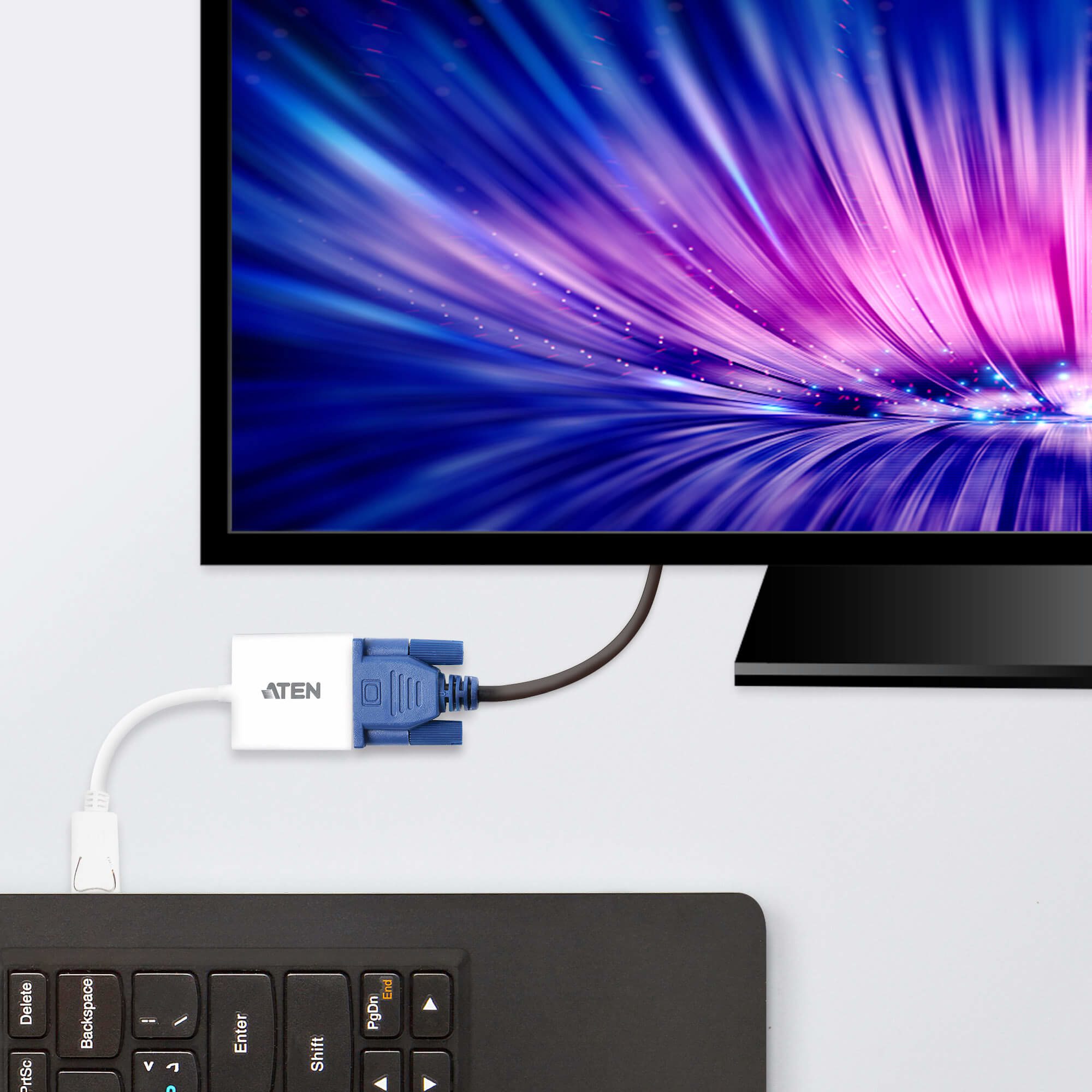 Aten VanCryst DisplayPort (M) to VGA (F) Adapter - Image 4