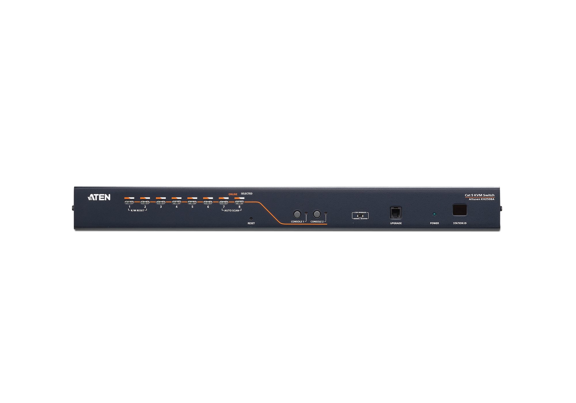 Aten Rackmount KVM Switch 2 Console 8 Port Multi-Interface Cat 5, KVM Cables NOT Included, Daisy Chainable for up to 128 Devices, - Image 2