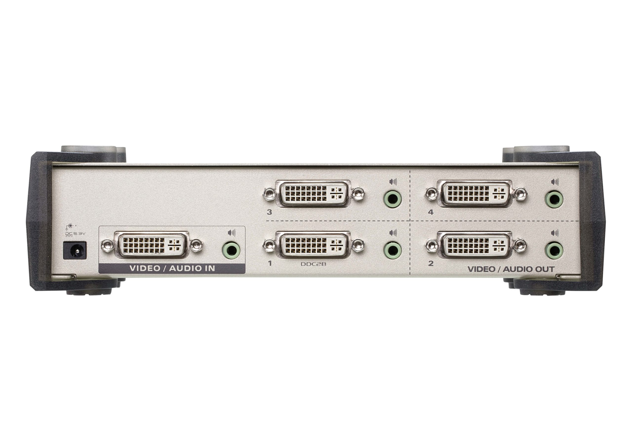 Aten Video Splitter 4 Port DVI Video Splitter w/ Audio, 1920x1200@60Hz, Cascadable to 3 Levels (Up to 64 Outputs) - Image 3