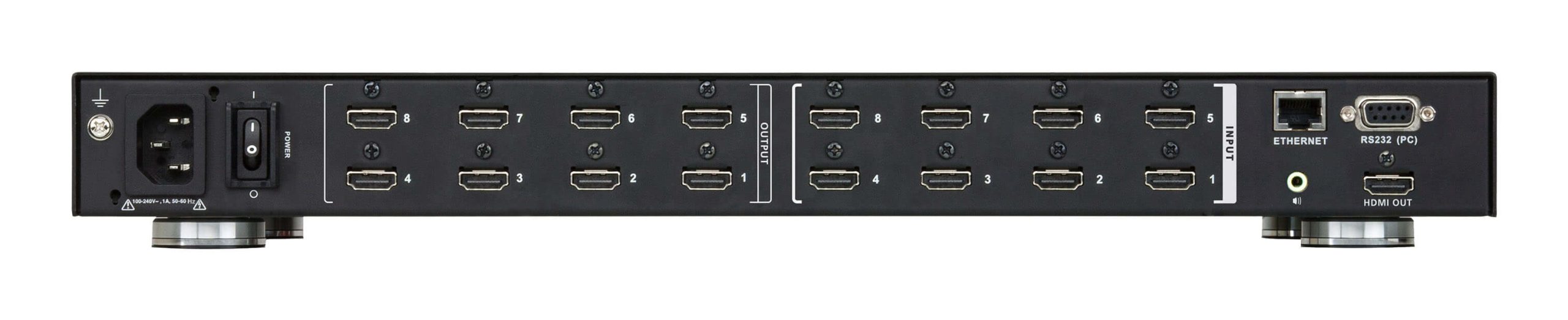 ATEN 8 X 8 HDMI MATRIX SWITCH WITH SCALER, SEAMLESS SWITCHING, FRAMESYNC AND INTUITUVE WEB - Image 2