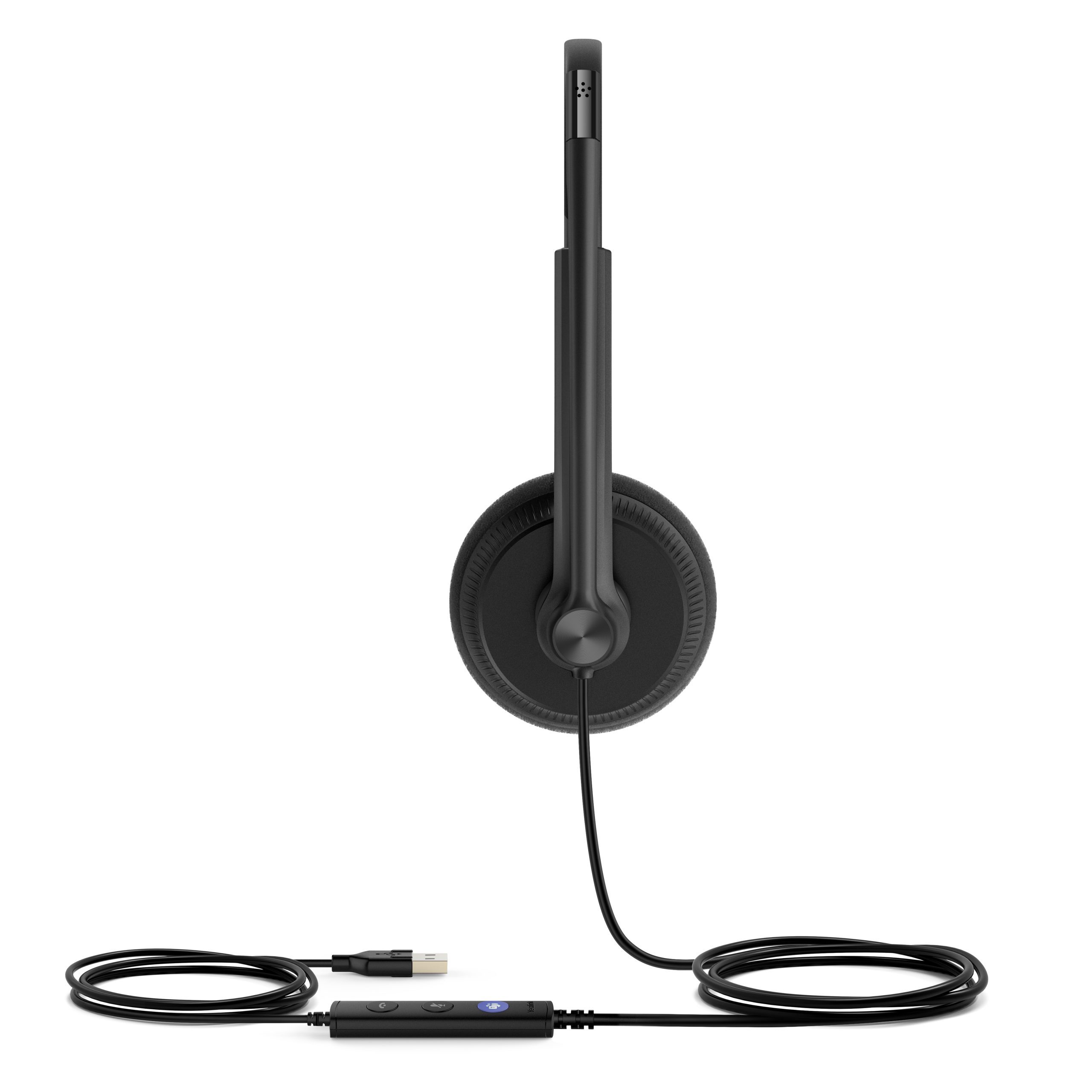 YEALINK WIRED (UH34-LITE) MS DUAL HEADSET, NOISE CANCELLING MIC, FOAM CUSHION, USB-A - Image 3