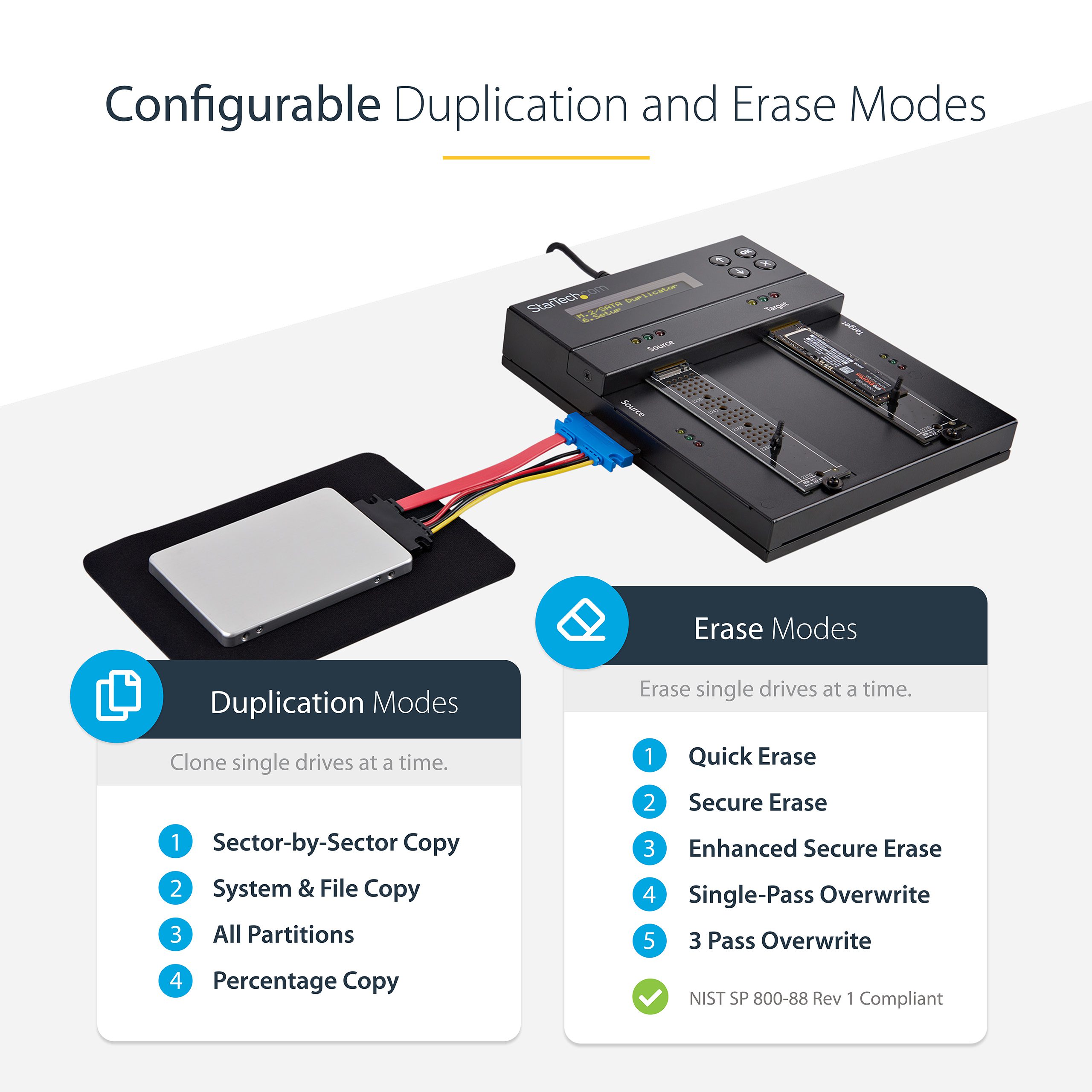 Standalone M.2 SATA M.2 NVMe Duplicator - Image 16