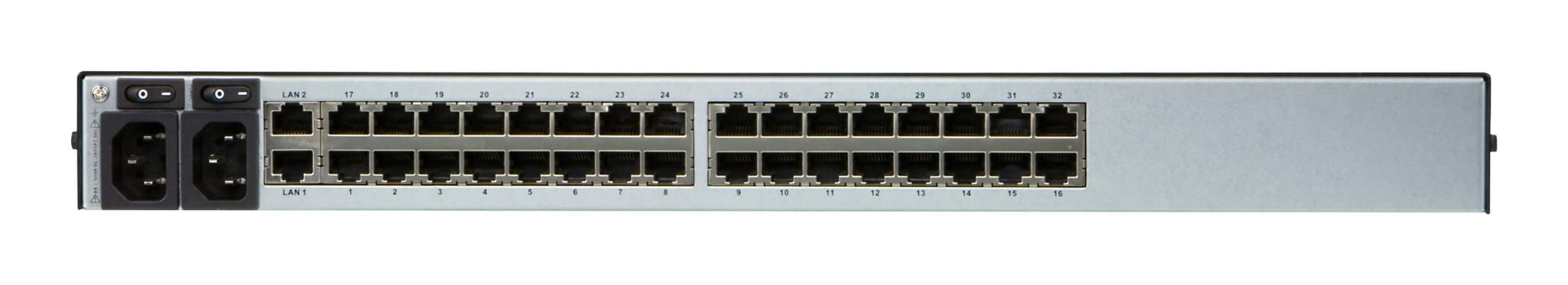 ATEN 32 PORT SERIAL CONSOLE SERVER OVER IP WITH DUAL AC POWER - Image 3