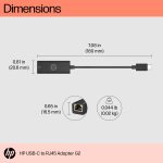 HP Usbc To Rj45 Adapter G2 (4Z527AA)