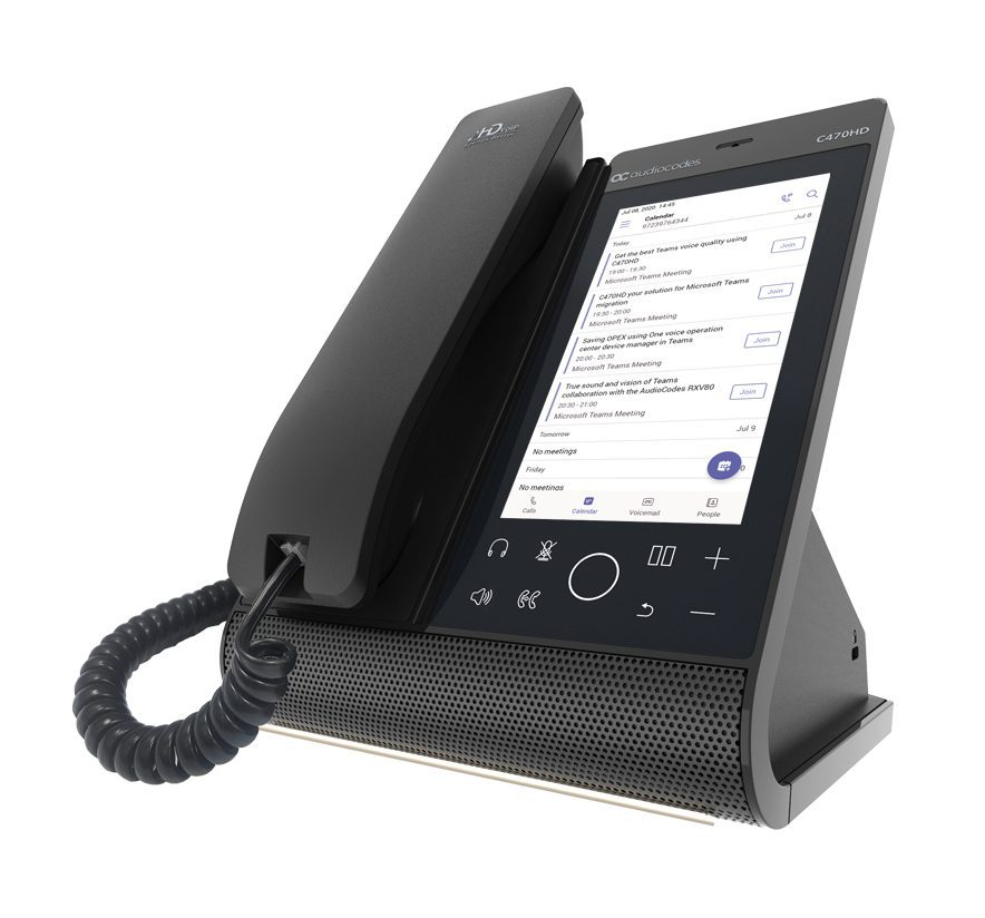 AUDIOCODES TEAMS C470HD TOTAL TOUCH IP POE PHONE, 5.5" COLOUR TOUCH LCD, BLUETOOTH, WIFI - Image 5