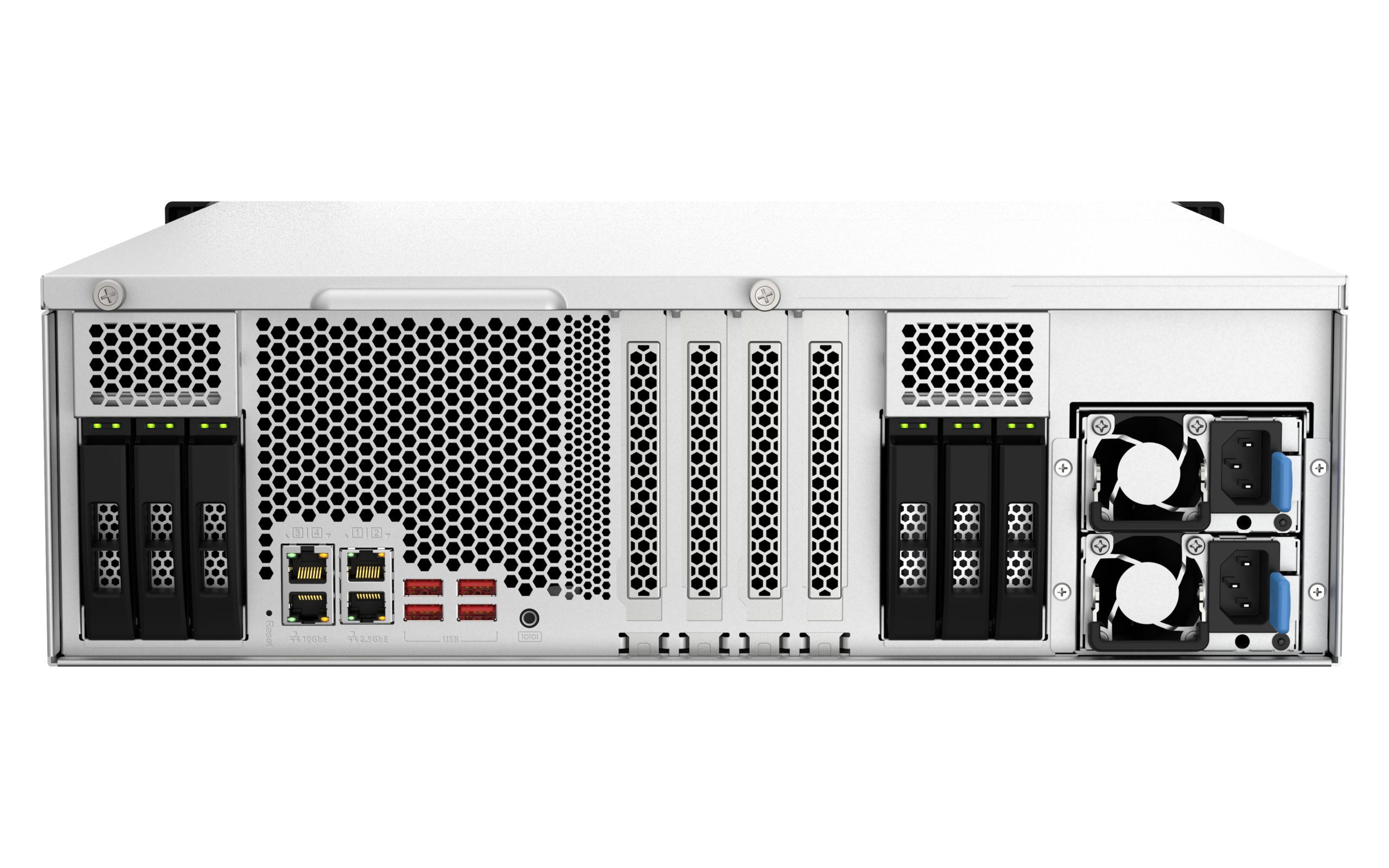 QNAP TS-h2287XU-RP-E2336-32G, 22-Bay 3U rackmount NAS, Intel Xeon E-2336 6 cores/12 threads 2.9 GHz processor (boost up to 4.8 GHz), 32 GB ECC DDR4, 3 Yrs WTY - Image 5