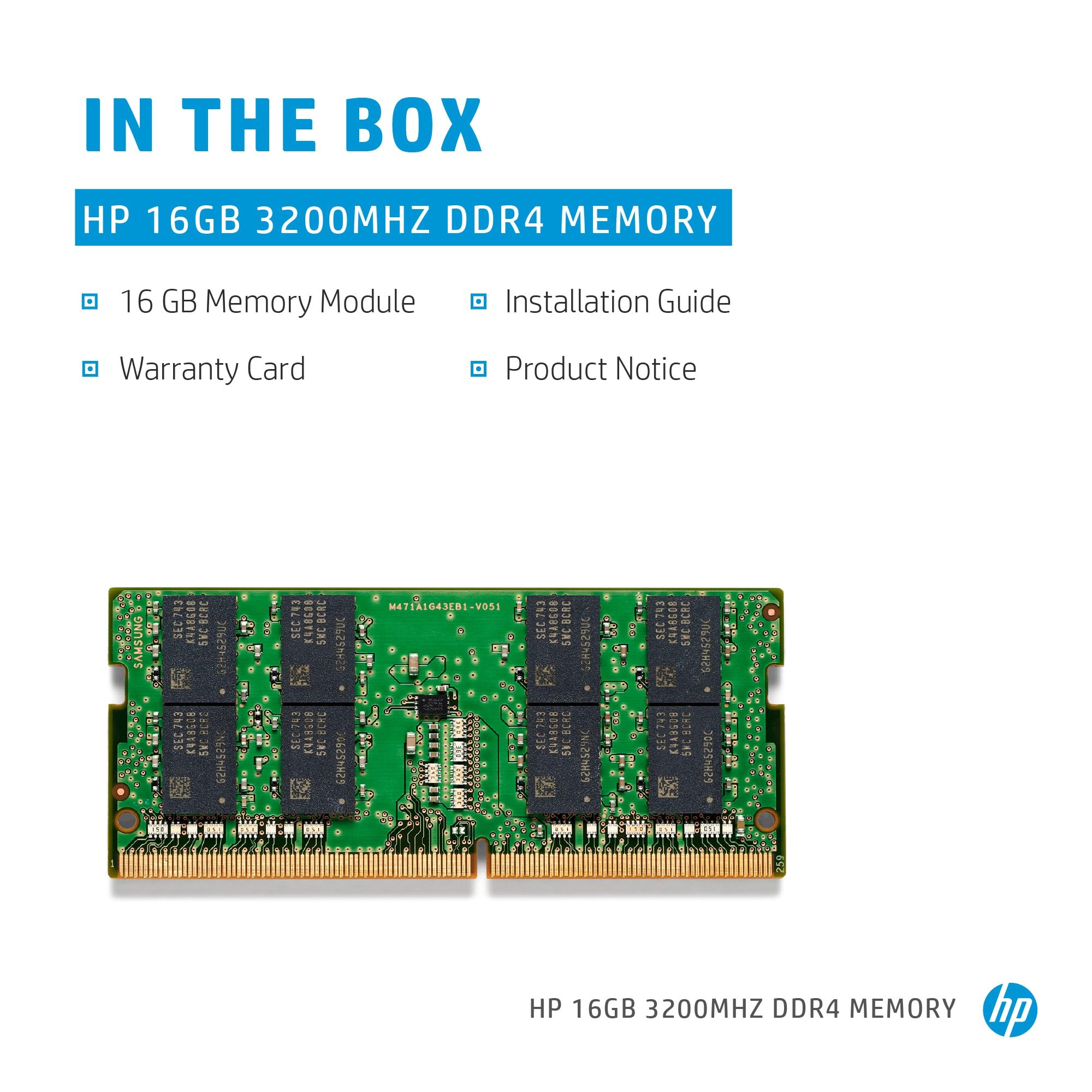 HP 16GB DDR4 3200MHZ SODIMM RAM MEMORY MODULE - Image 2