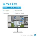 HP Z24n G3 24″ Ips, 16:10,350n, 1920x1200, 1000:1, Dp, Hdmi, Ha, 3yrs (1C4Z5AA)