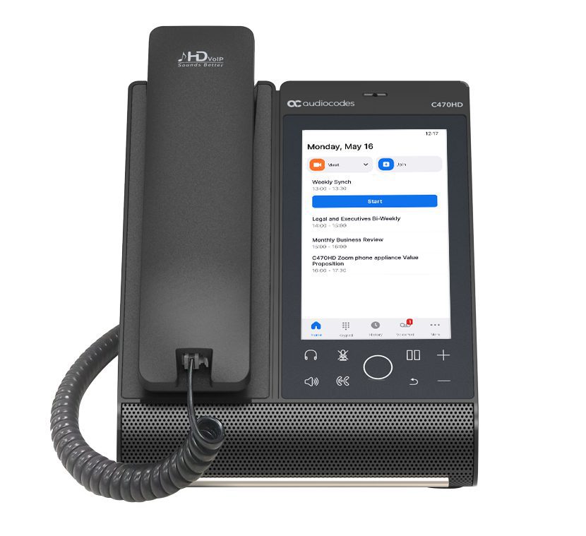 AUDIOCODES TEAMS C470HD TOTAL TOUCH IP POE PHONE, 5.5" COLOUR TOUCH LCD, BLUETOOTH, WIFI - Image 6