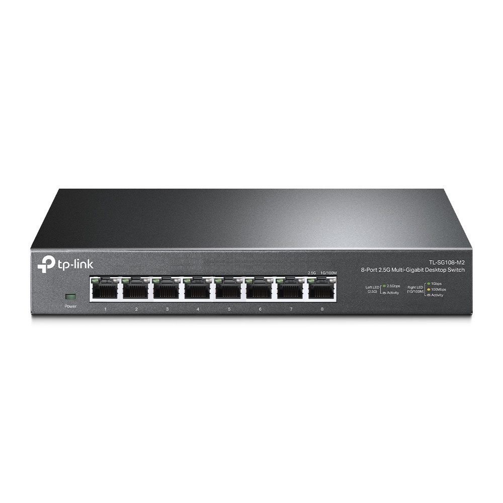 TP-Link TL-SG108-M2 8-Port 2.5G Desktop Switch, Up To 40G Switching Capacity, Connects 2.5G NAS/Server, 2.5G WiFi 6 AP, 4K Video, Wall Mountable, 5YW - Image 8