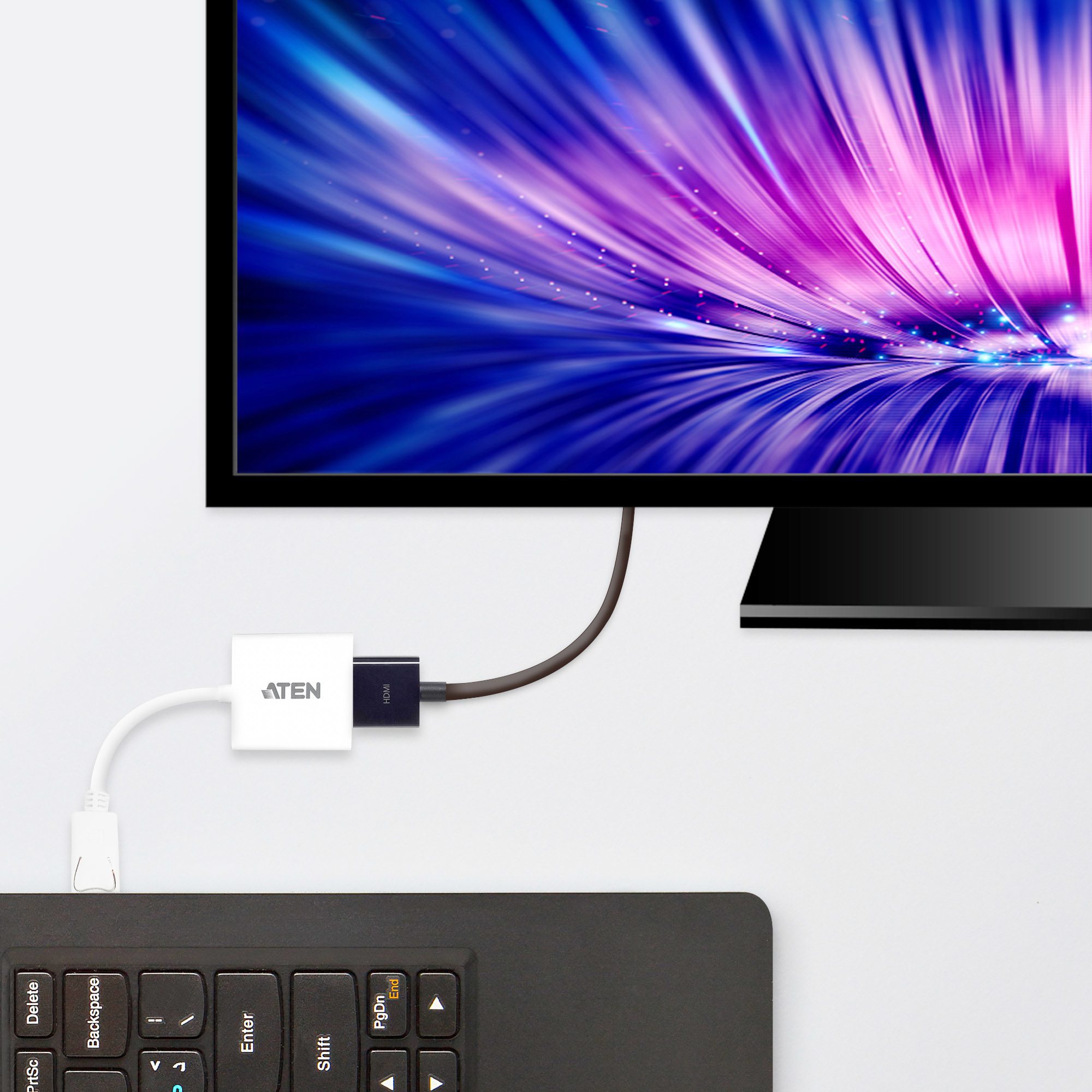 Aten DisplayPort(M) to HDMI(F) Adapter -Premium series with EMI Shielding - Image 3