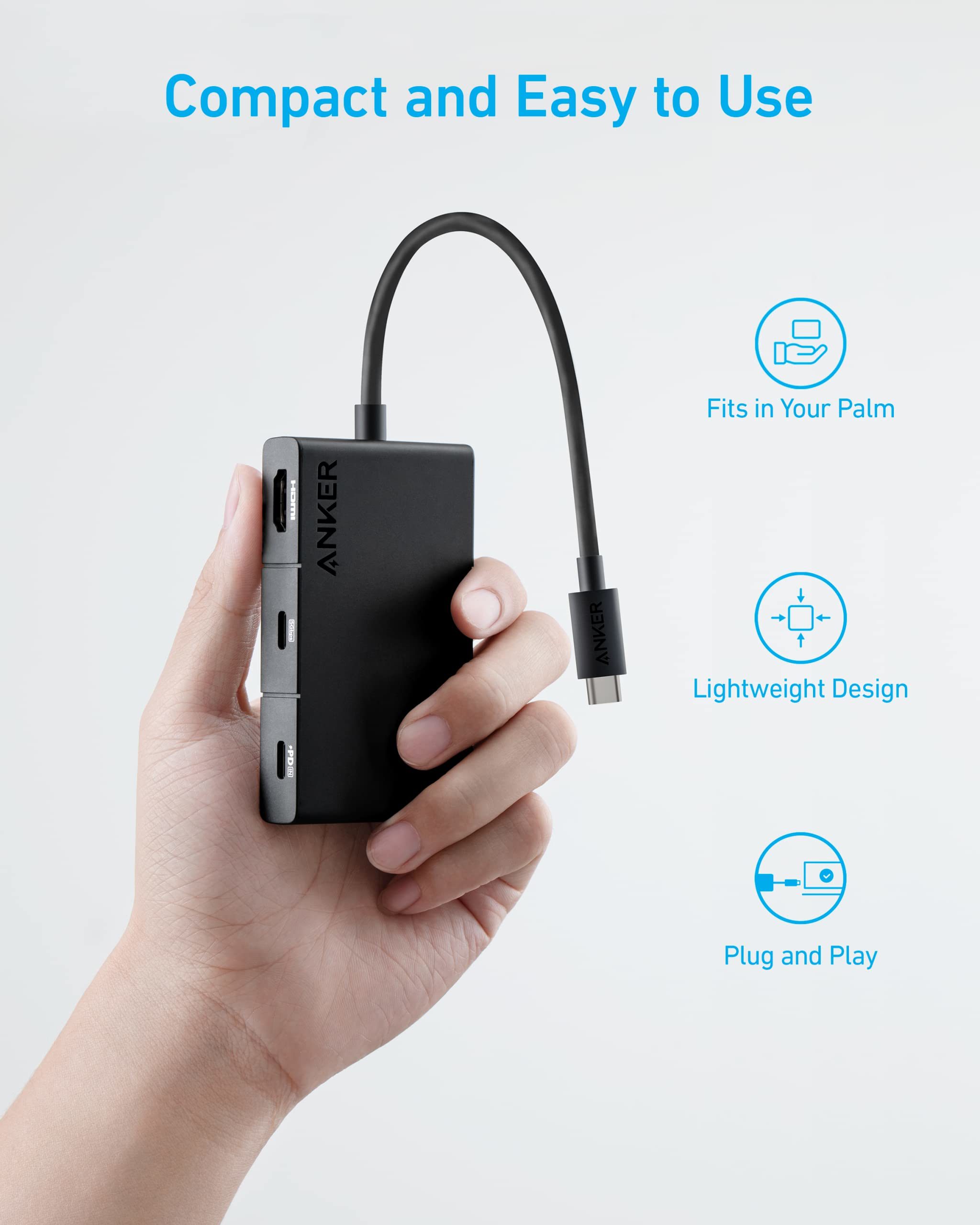 ANKER 332 5-IN-1 USB-C HUB WITH 4K HDMI - Image 3