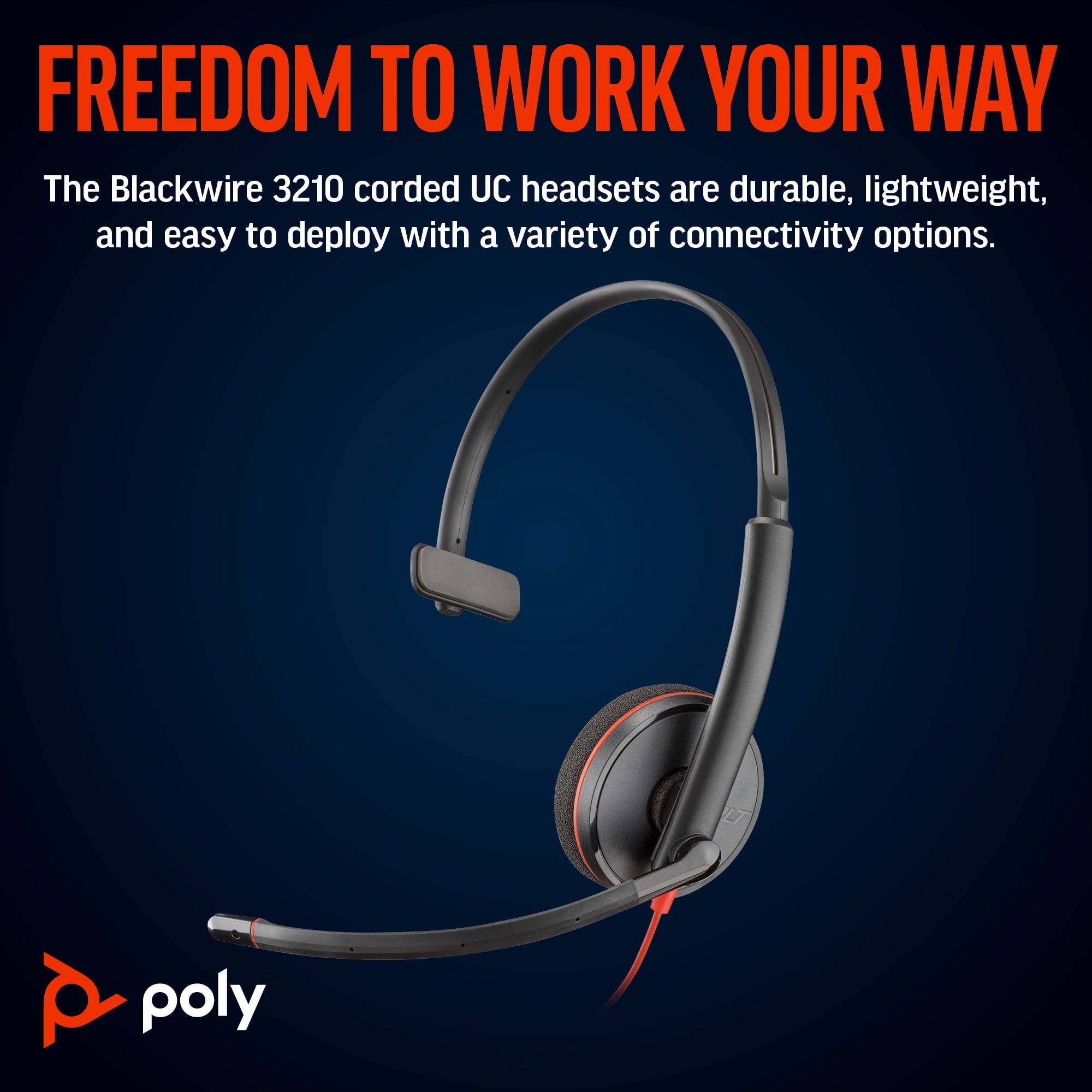 Poly BW 3210 Mono USB-C HS +USB-C/A - Image 12