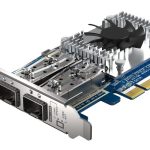QNAP Dual Port Qsfp28 25gbe N Etwork Card, Low-profile (pcie Gen4 X8) (QXG-25G2SF-CX6)