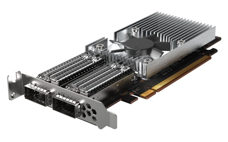 QNAP dual-port QXG-100G2SF-E810 100 GbE network expansion card with Intel® Ethernet Controller E810. (QXG-100G2SF-E810) - Image 3