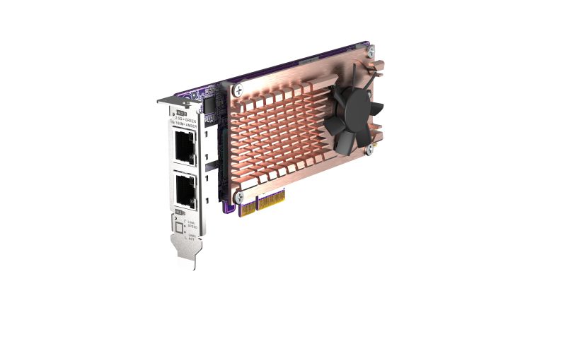 QNAP QM2 series QM2-2P2G2T, 2 x PCIe 2280 M.2 SSD slots, PCIe Gen3 x 4 , 2 x Intel I225LM 2.5GbE NBASE-T port - Image 5
