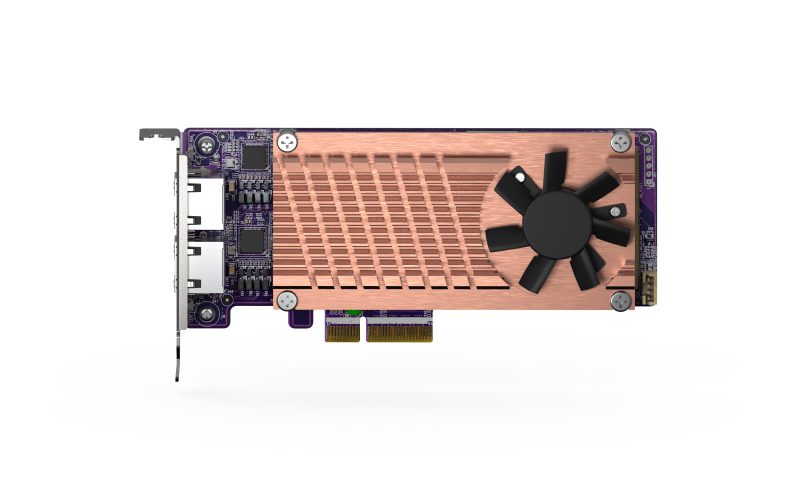 QNAP QM2 series QM2-2P2G2T, 2 x PCIe 2280 M.2 SSD slots, PCIe Gen3 x 4 , 2 x Intel I225LM 2.5GbE NBASE-T port - Image 6