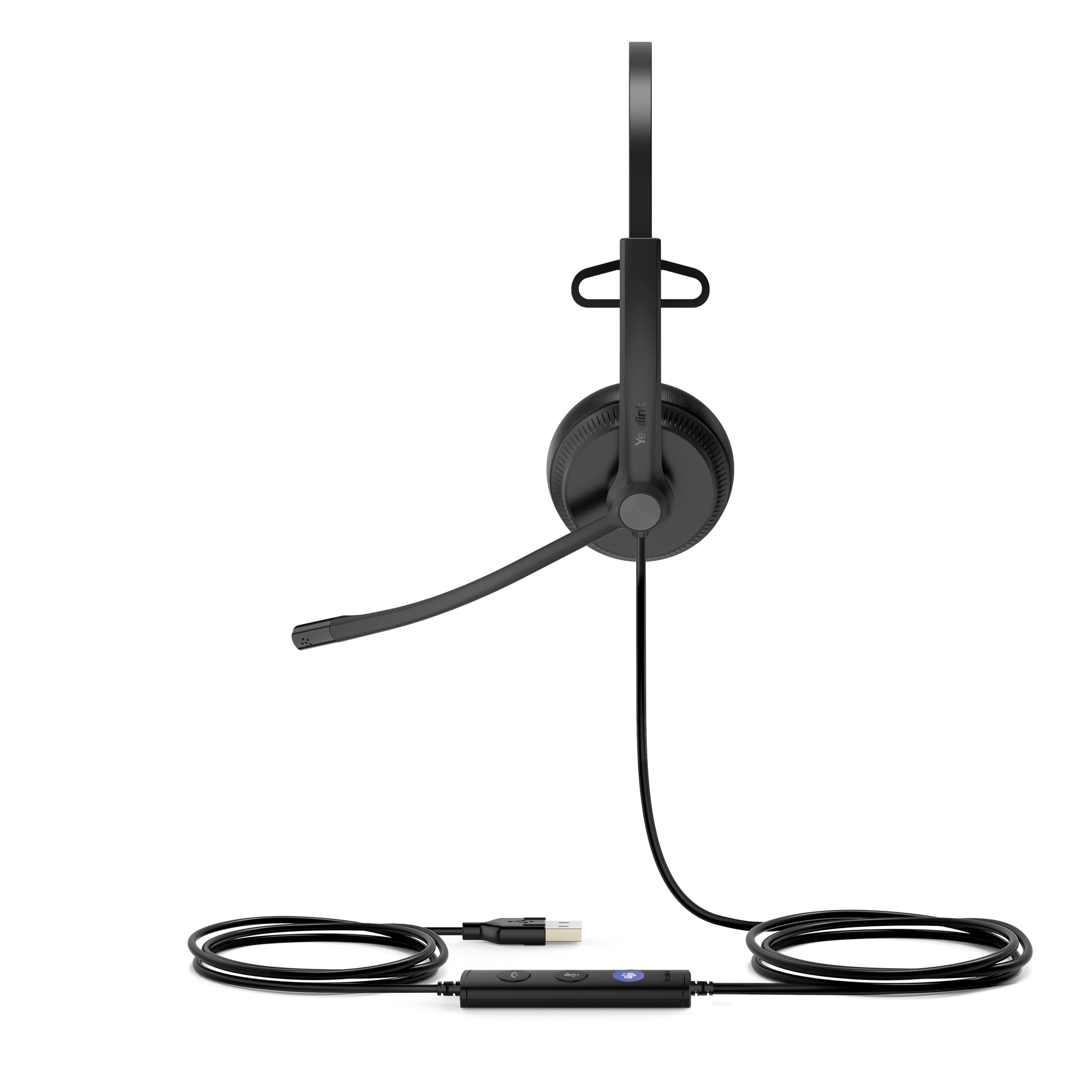 YEALINK WIRED (UH34) MS MONO HEADSET, NOISE CANCELLING MIC, LEATHER CUSHION, USB-A - Image 3