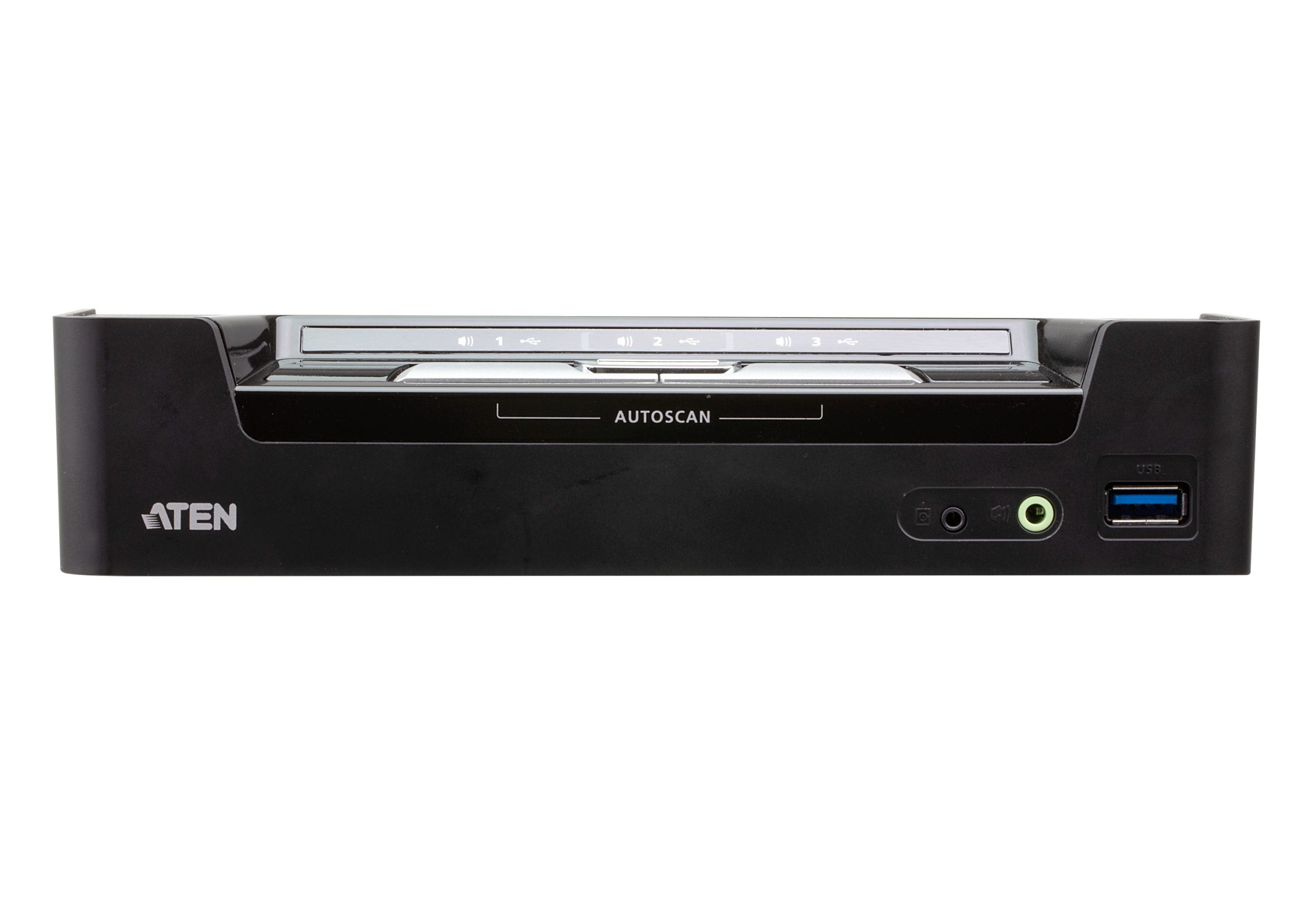 Aten 3-Port USB-C DisplayPort Hybrid KVMP Switch with 45W Power Delivery 3.0 - Image 2