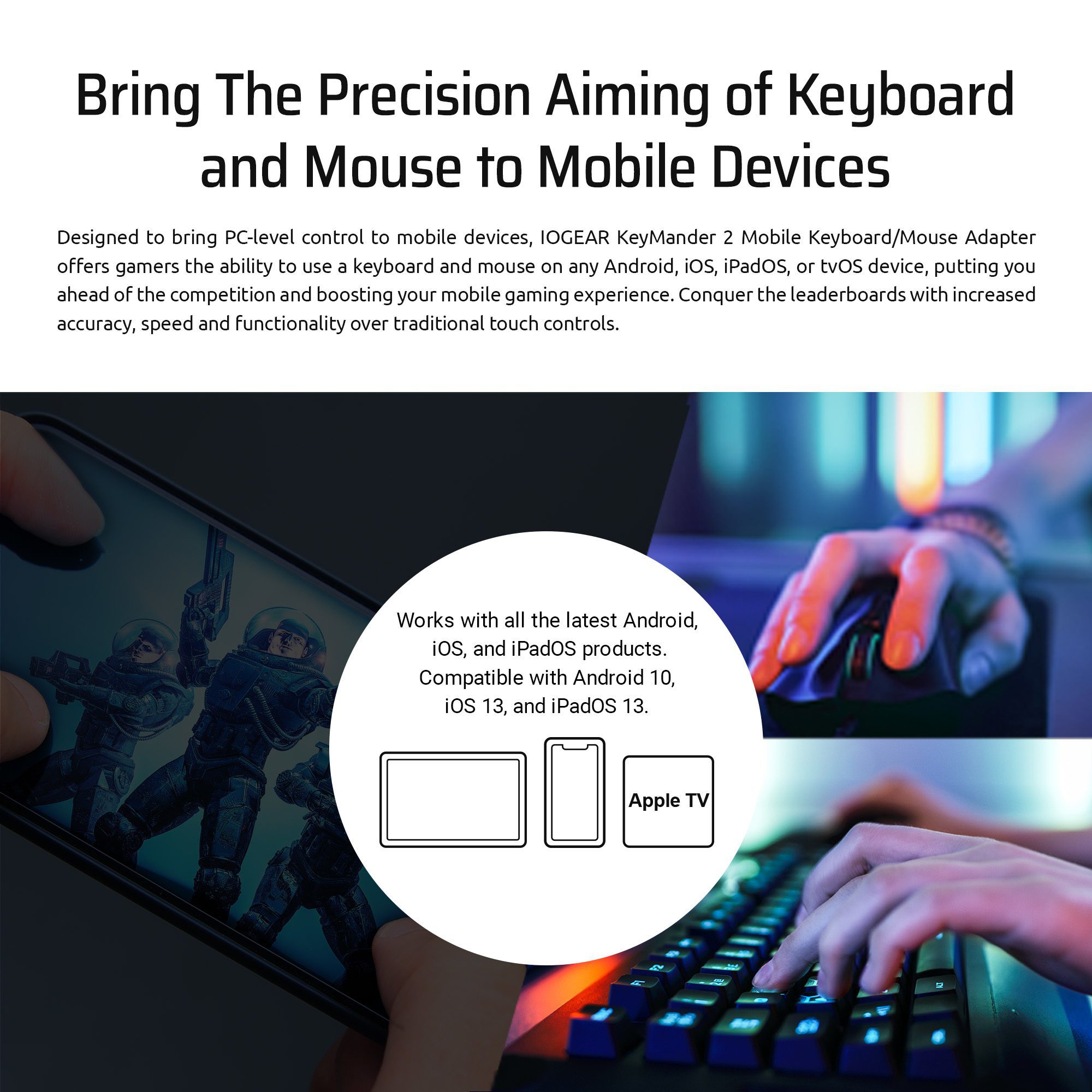 IOGEAR KEYMANDER 2 MOBILE KEYBOARD/MOUSE ADAPTER - Image 2