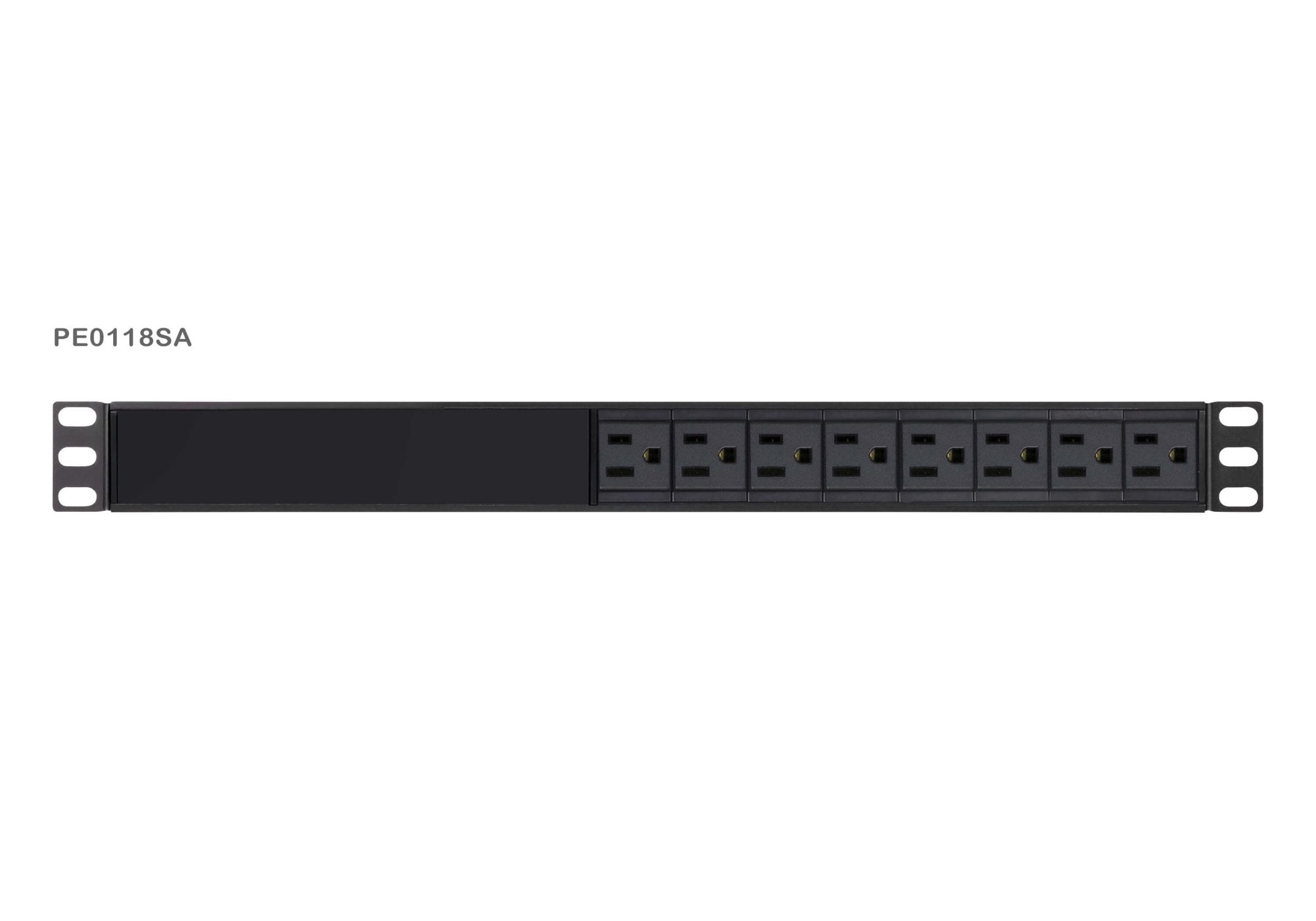 Aten 1U Basic PDU 10x Outlets with Surge Protection,18 x IEC C13, 10A Max, 100-240VAC, 50-60 Hz, Overcurrent protection, Aluminum material - Image 3