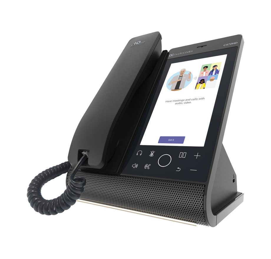 AUDIOCODES TEAMS C470HD TOTAL TOUCH IP POE PHONE, 5.5" COLOUR TOUCH LCD, BLUETOOTH, WIFI - Image 7
