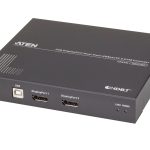 Aten Ce924 Usb Displayport Dual View Hdbaset™ 2.0 Kvm Extender (4k@100m- Single View), Edid Buffer, Hdcp Compatible, Built-in 8kv/15kv Esd Protection (CE924-AT-U)