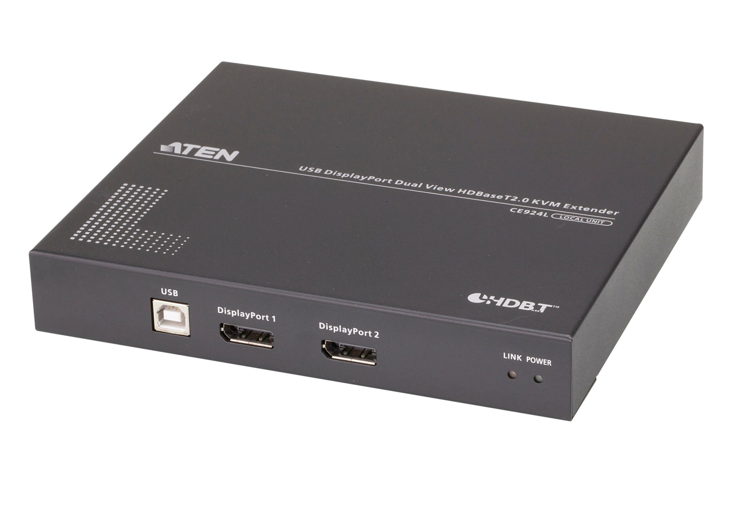 Aten CE924 USB DisplayPort Dual View HDBaseT™ 2.0 KVM Extender (4K@100m- Single View), EDID Buffer, HDCP Compatible, Built-in 8KV/15KV ESD protection - Image 2