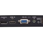 Aten Ve3912t 4k Displayport / Hdmi / Vga Switch With Hdbaset Transmitter, Auto Switch Mode, Mirrored Video Output, Poh (VE3912T-AT-U)