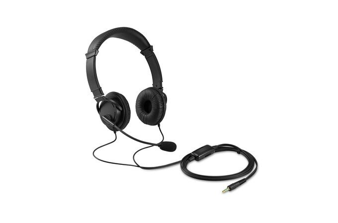 KENSINGTON CLASSIC 3.5MM HEADSET WITH MIC AND VOLUME CONTROL, 1YR - Image 6