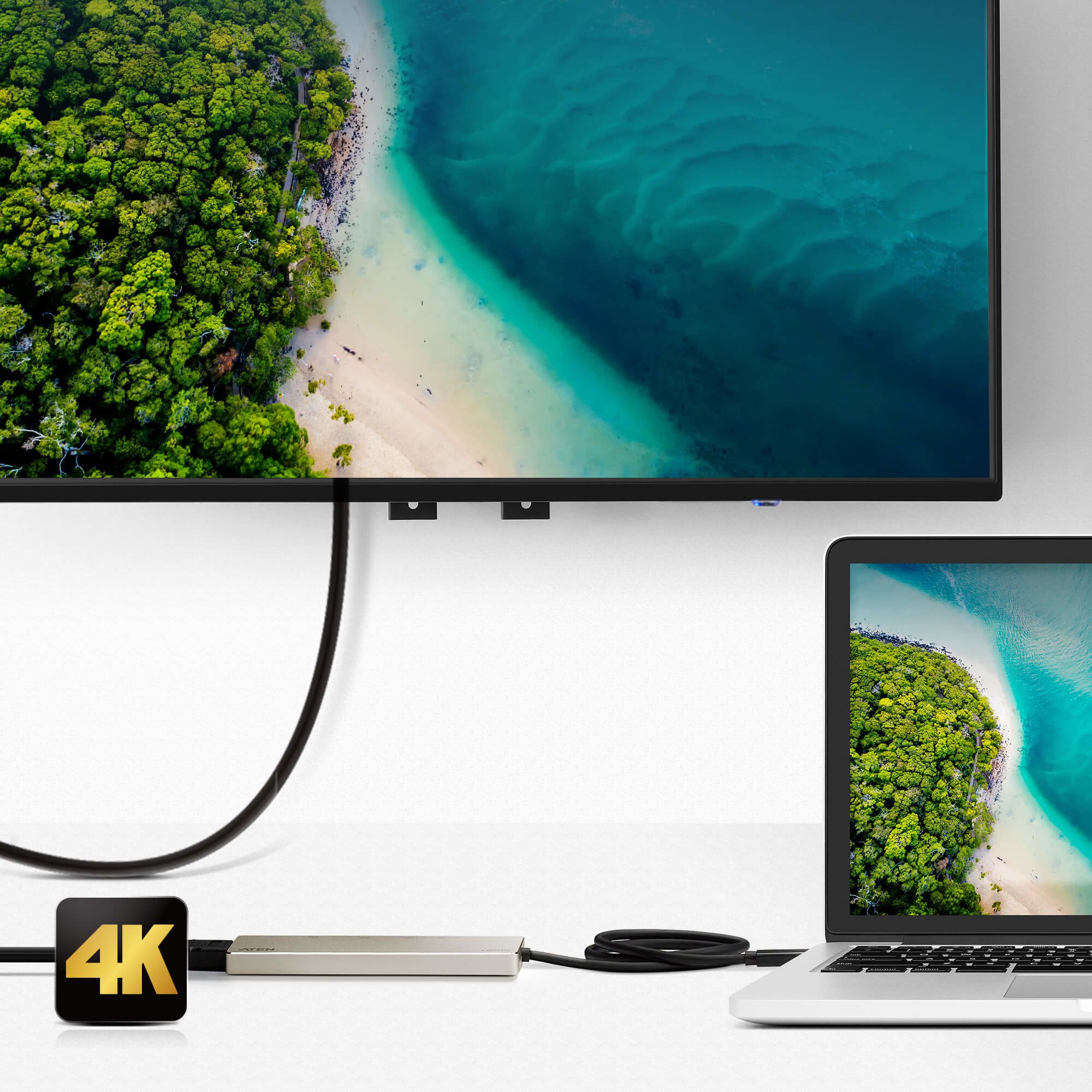ATEN UH3239-AT USB-C HDMI MULTIPORT MINI-DOCK WITH POWER PASS-THROUGH - Image 8
