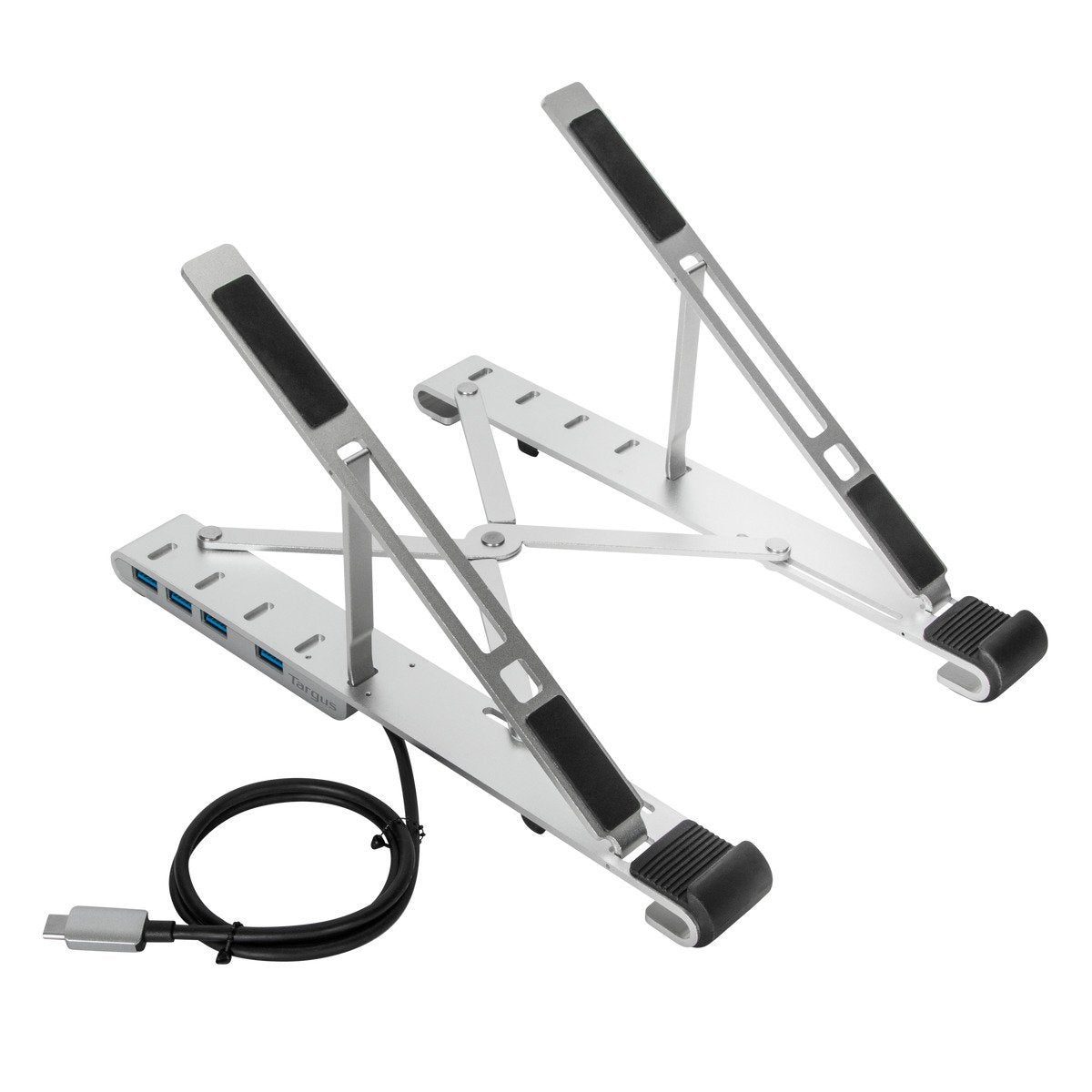 Targus AWU100205GL Portable Stand & Usb-A Hub, 5 HEIGHT ADJUSTABLE FOLDING STAND, 4X USB-A(3.2 Gen 1) ports. - Image 6