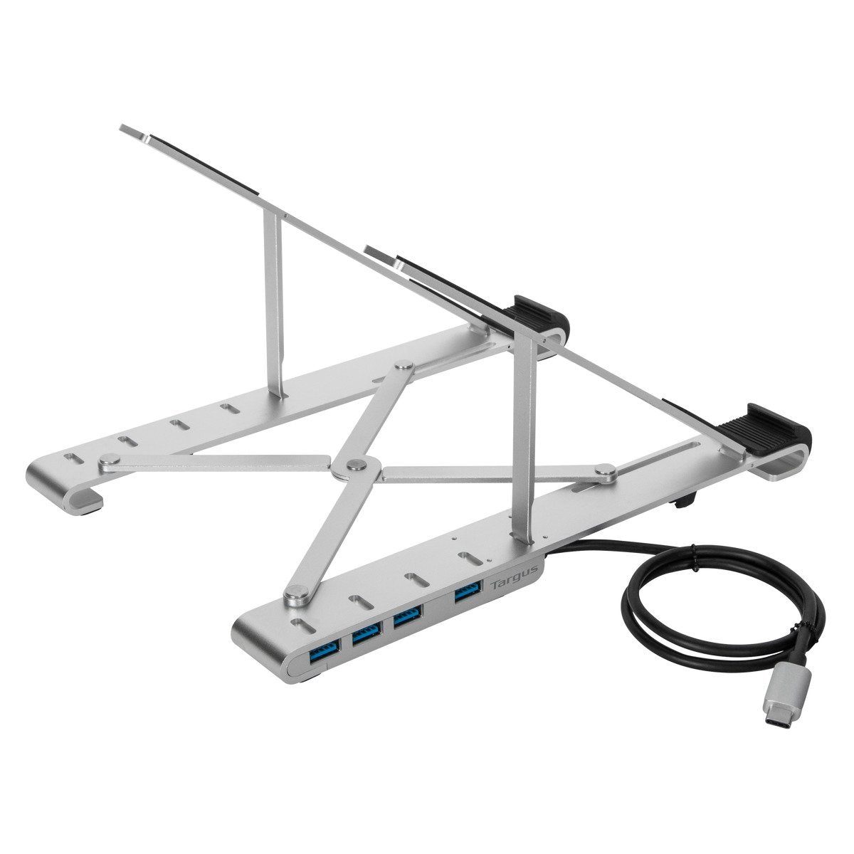 Targus AWU100205GL Portable Stand & Usb-A Hub, 5 HEIGHT ADJUSTABLE FOLDING STAND, 4X USB-A(3.2 Gen 1) ports. - Image 8