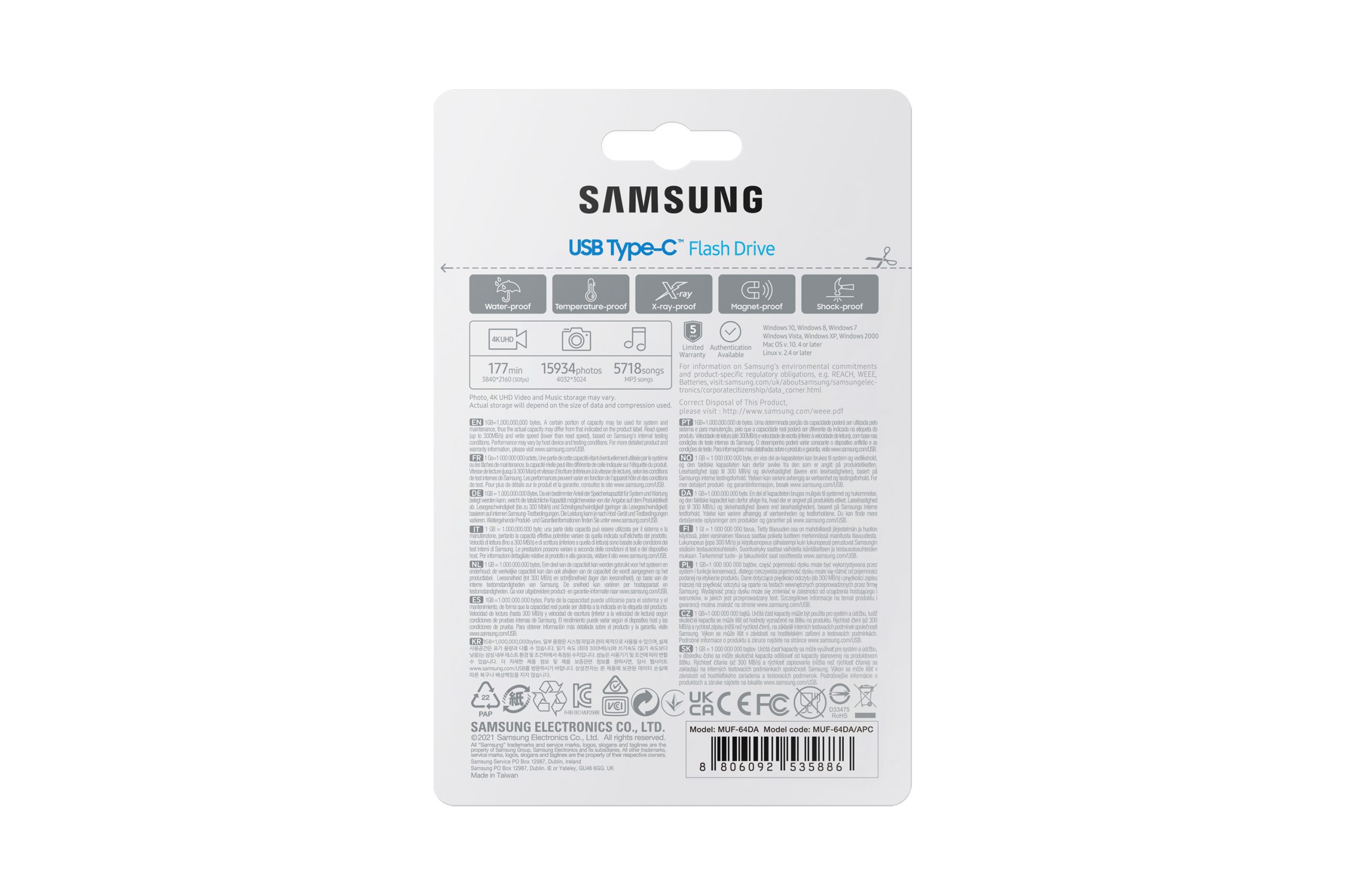 SAMSUNG 64GB USB-C FLASH DRIVE, UP TO 300MB/s R/W, BLUE, 5YR WTY - Image 7