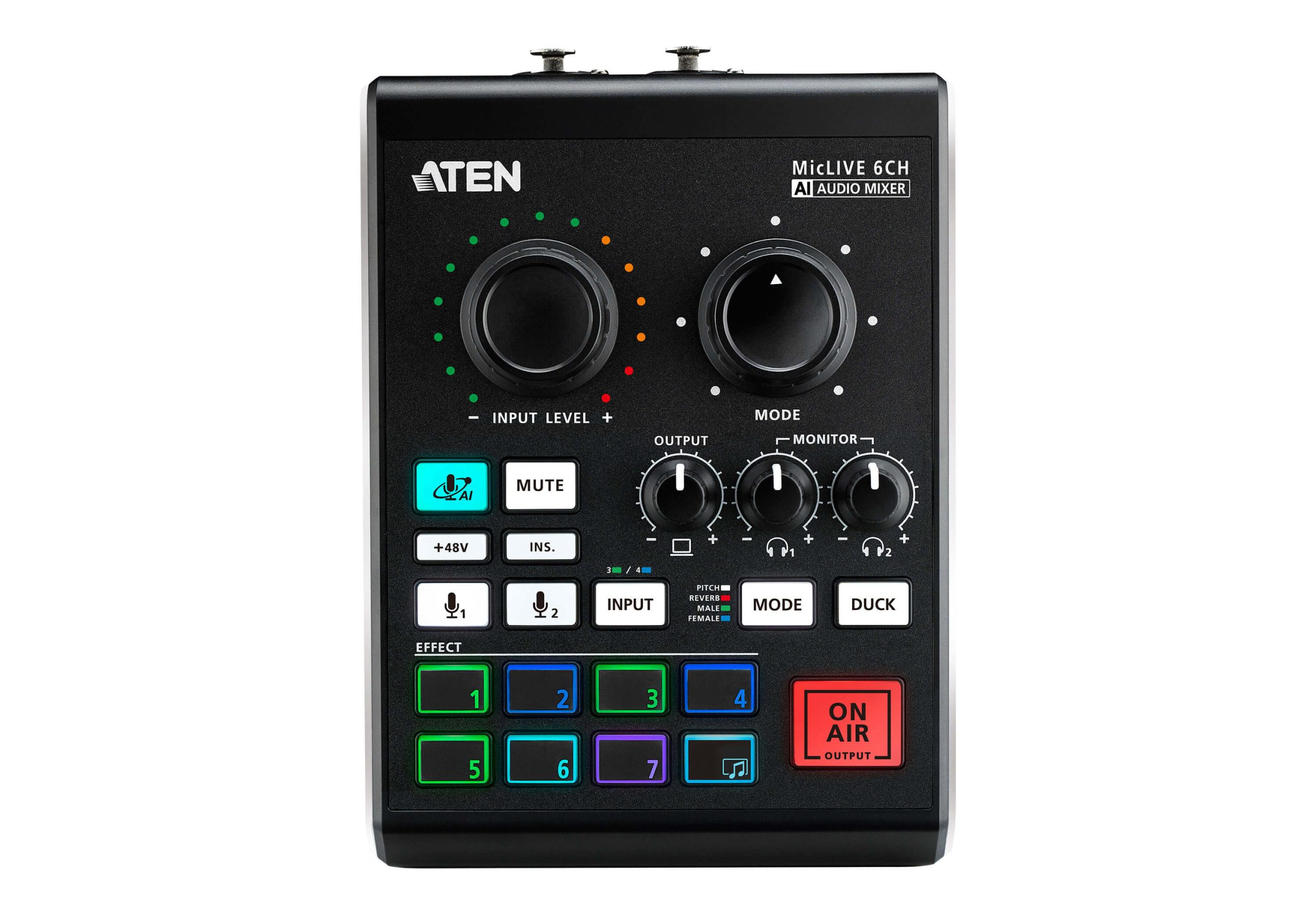 ATEN PODCAST AI AUDIO MIXER WITH 6-CH MICLIVE - Image 5