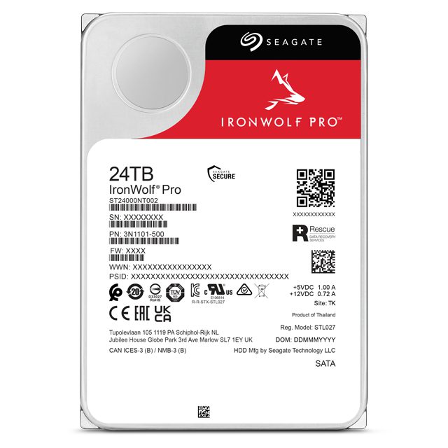 SEAGATE IRONWOLF PRO NAS 24TB, 3.5" SATA HARD DRIVE, 5YR WTY - Image 4