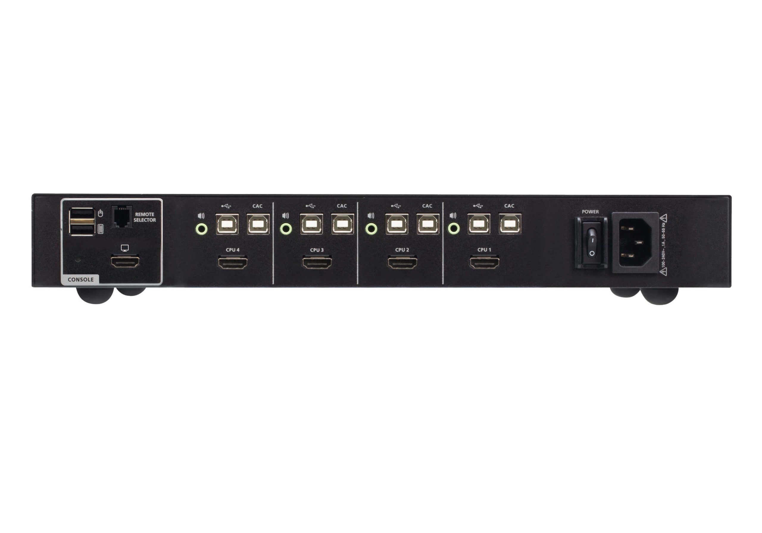 Aten 4-Port USB HDMI Secure KVM Switch with CAC (PSD PP v4.0 Compliant) - Image 2