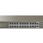IP-COM (G1124P-24-250W )24-Port Gigabit Switch With 24-Port PoE+, 6kV lightning protection
