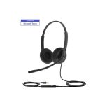 Yealink (UH34 Lite Dual Teams) Microsoft Certified Teams USB Wired Headset, Dual, USB-A, Noise-Canceling Mic & Foam Ear Cushion