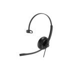 Yealink UH34 Special Edition Mono UC USB Headset, USB-A 3.5mm, Audio Clarity, Noise Cancelling Microphone, Leather Ear Cushions, YHC20 Controller