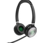 Yealink (WHD622 with Charging Cable) WH62 Dual with Charging Cable, Busylight & Leather Ear Cushion