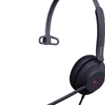 Yealink (UH37 Mono UC USB-C) Unified Communications USB Wired Headset, Mono, USB-C, Dual Noise-Cancelling Mic, 35mm Speaker, Busylight & Leather Ear Cushion