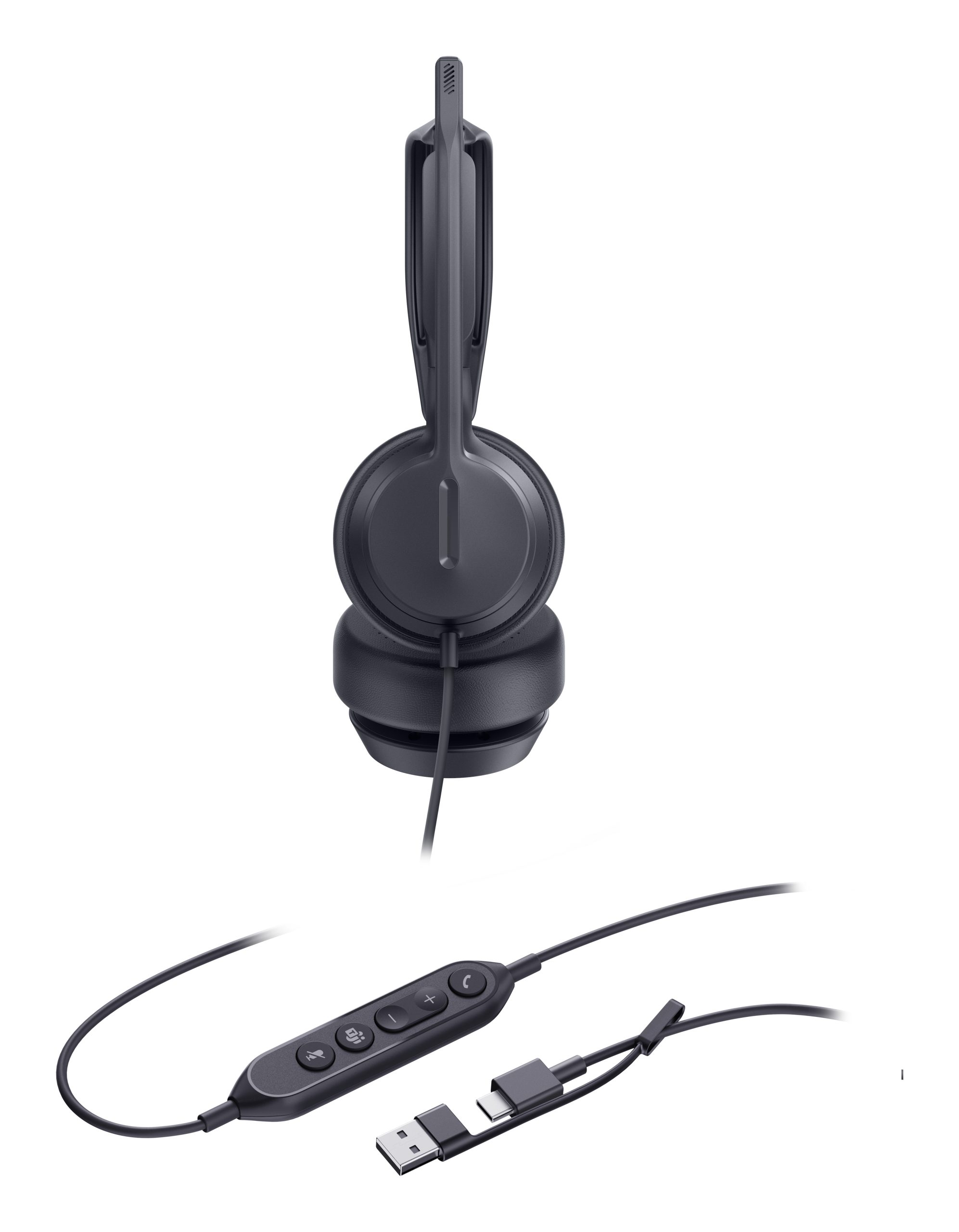 YEALINK WIRED (UH42) MS STEREOHEADSET,LEATHER CUSHIONS,NOISECANCELLING MIC,C TO A ADAPTER - Image 3