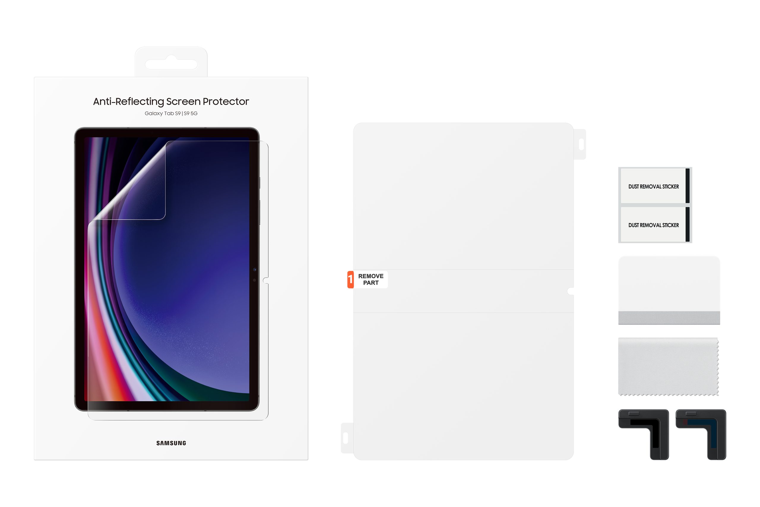 Samsung Galaxy Tab S10 Lite / S10 FE / S9 / S9 FE Anti-Reflecting Screen Protector - Clear(EF-UX710CTEGWW), Scratch-Resistant , 6 Months Warranty - Image 3
