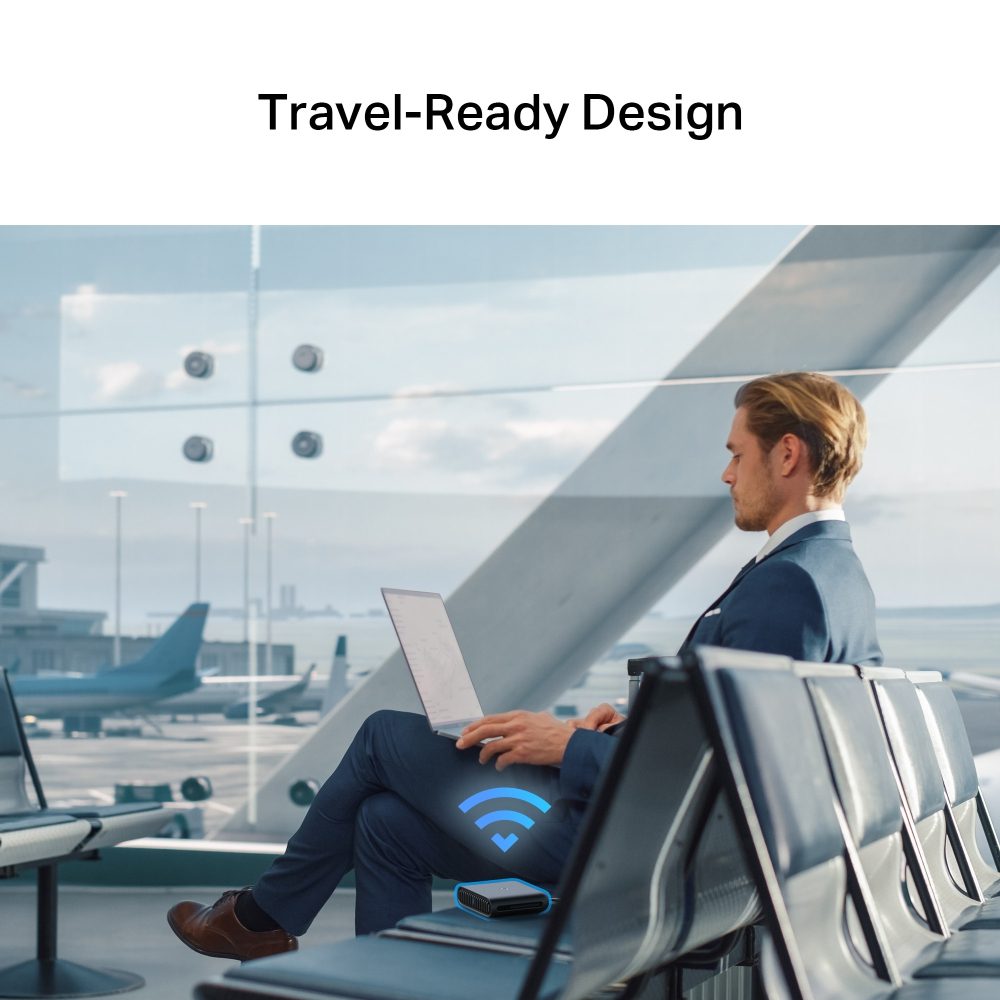 TP-Link TL-WR1502X AX1500 Wi-Fi 6 Travel Router, 1201 Mbps at 5 GHz + 300 Mbps at 2.4 GHz, 2× Internal Antennas, 1× Gigabit WAN Port + 1× Gigabit LAN - Image 7