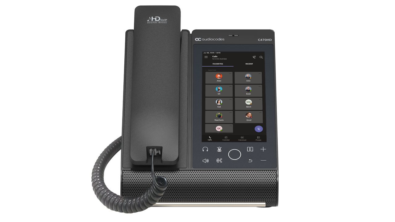 AUDIOCODES TEAMS C470HD TOTAL TOUCH IP POE PHONE, 5.5" COLOUR TOUCH LCD, BLUETOOTH, WIFI - Image 8