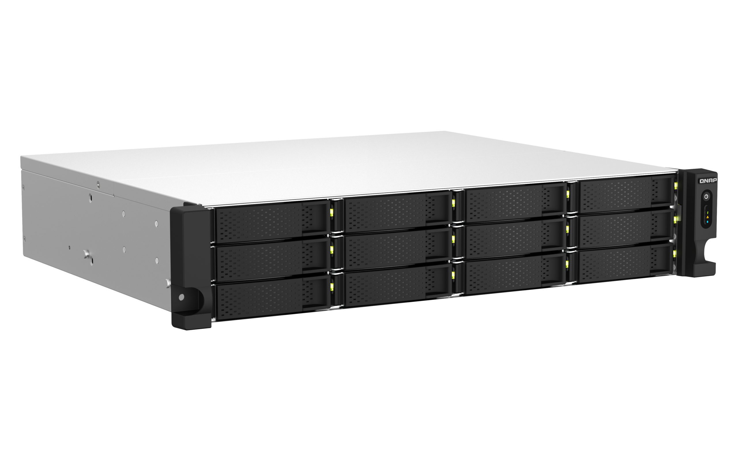 QNAP TS-1264U-RP-8G,2U 12-Bay rackmount NAS, Intel Celeron N5095 quad-core, 8 GB onboard not expandable, 12 x 3.5"/2.5" SATA 6Gb/s drive bays, 2 x 2.5GbE, 3 Yrs - Image 7